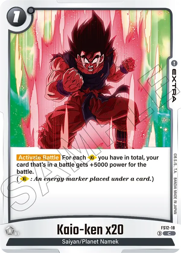 Kaio-ken x20, Starter Deck EX: The Beat of Ki FS12-18