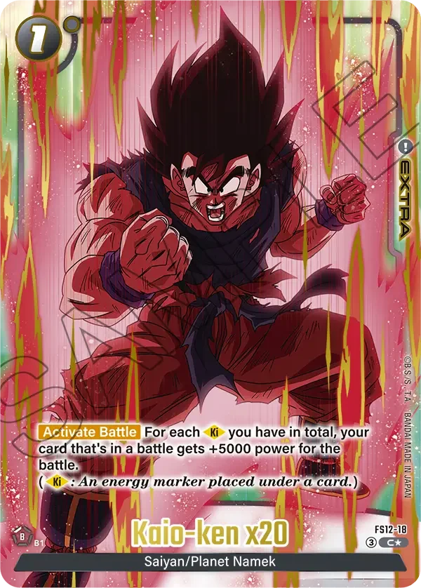 Kaio-ken x20, Starter Deck EX: The Beat of Ki FS12-18