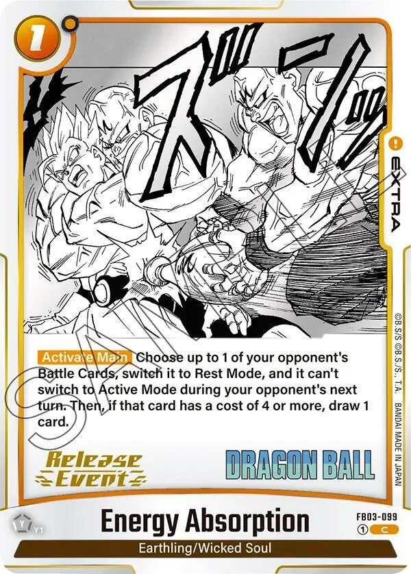Energy Absorption, Manga Booster 01 Release Event Cards FB03-099