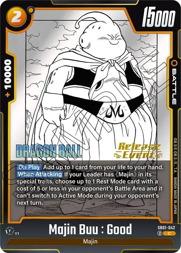 Majin Buu : Good, Manga Booster 01 Release Event Cards SB01-042