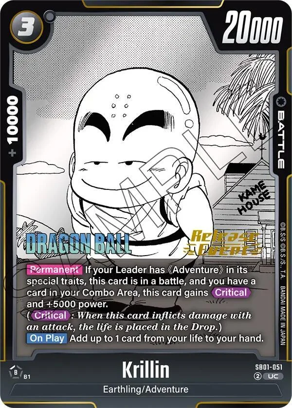 Krillin, Manga Booster 01 Release Event Cards SB01-051