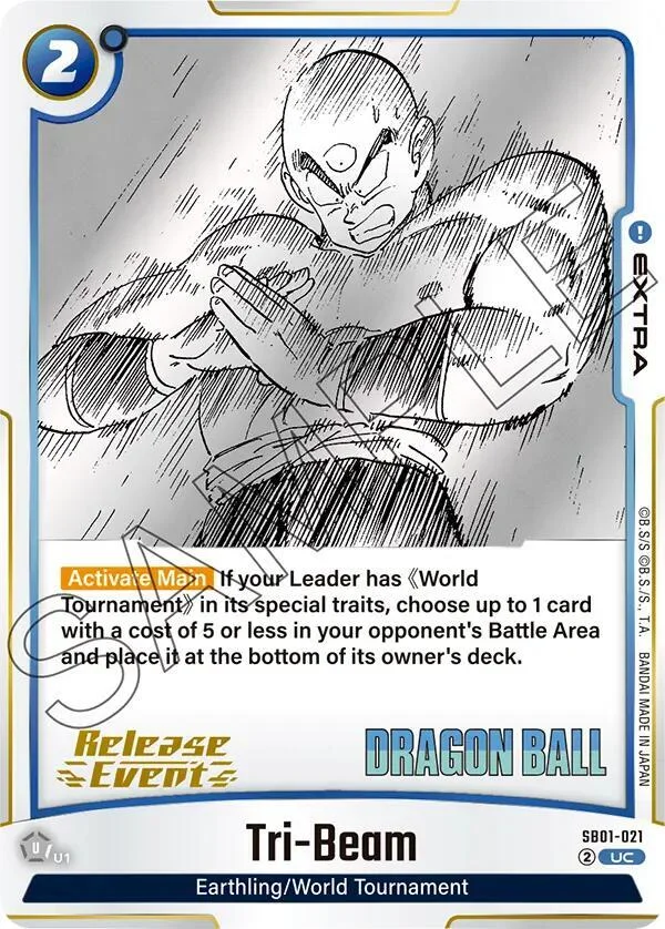 Tri-Beam, Manga Booster 01 Release Event Cards SB01-021