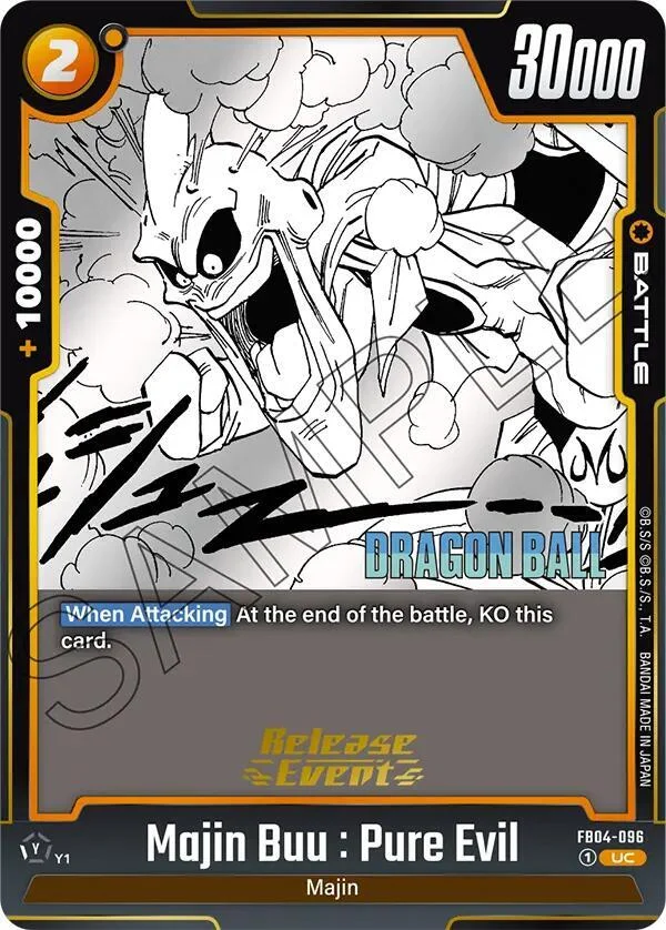 Majin Buu : Pure Evil, Manga Booster 01 Release Event Cards FB04-096
