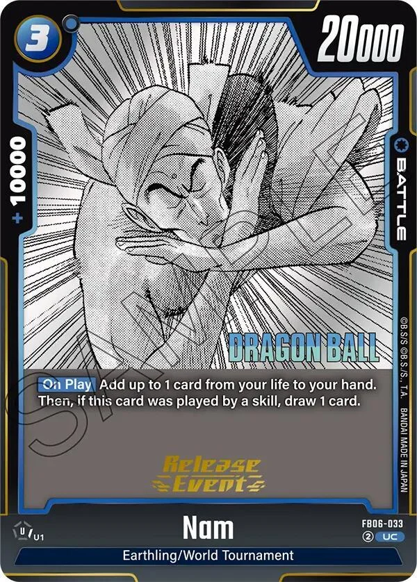 Nam, Manga Booster 01 Release Event Cards FB06-033
