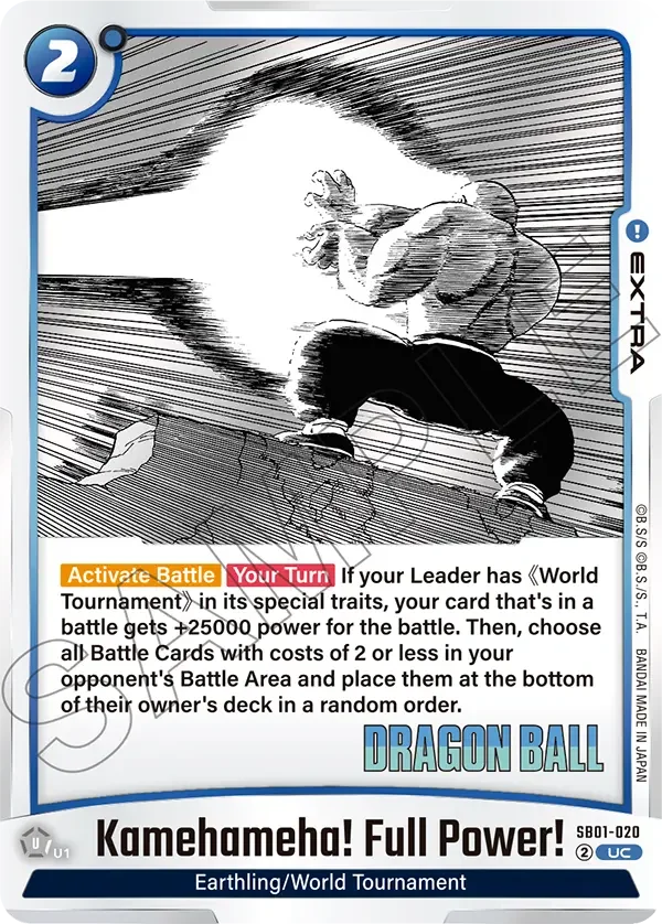 Kamehameha! Full Power!, Manga Booster 01 SB01-020