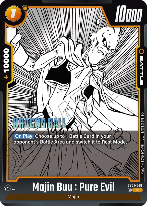 Majin Buu : Pure Evil, Manga Booster 01 SB01-040