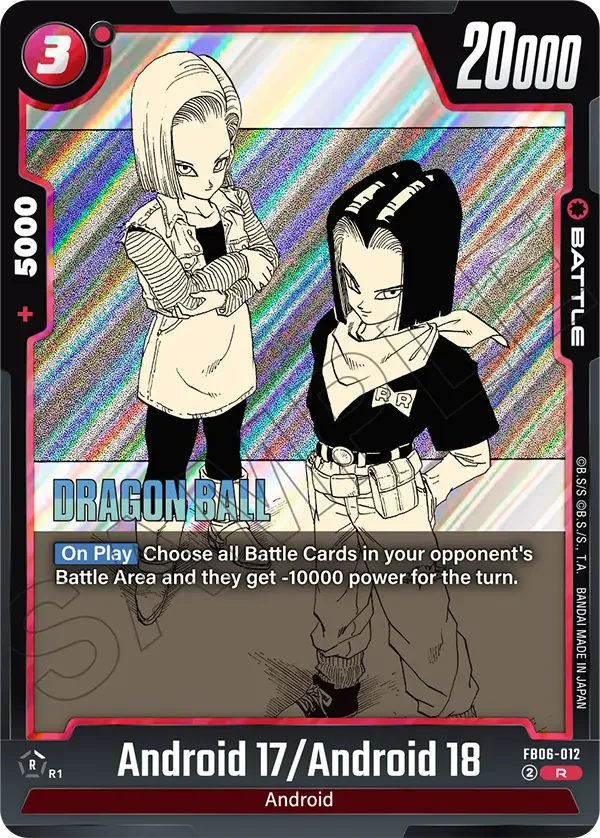 Android 17/Android 18, Manga Booster 01 FB06-012