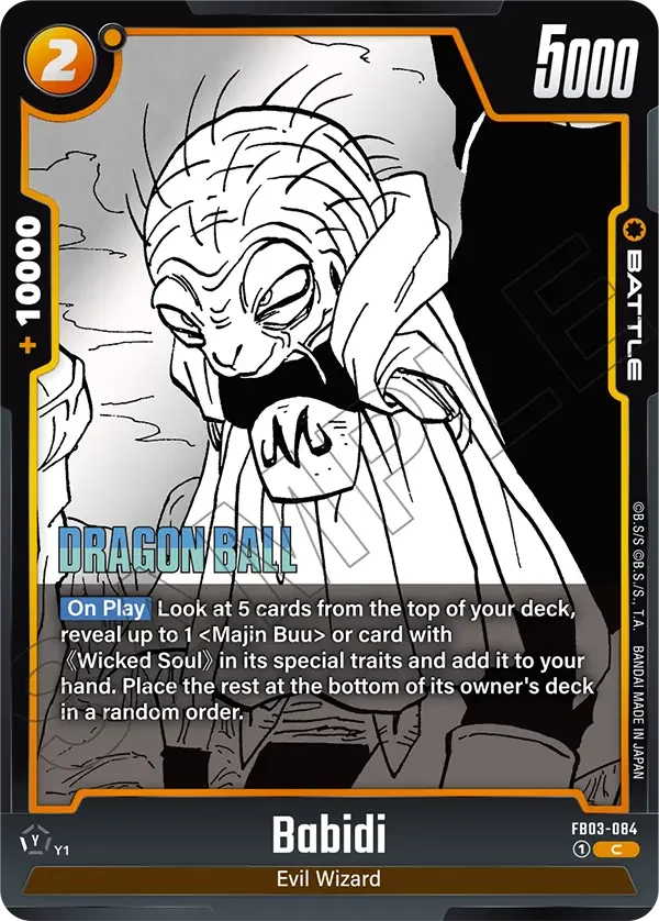 Babidi, Manga Booster 01 FB03-084