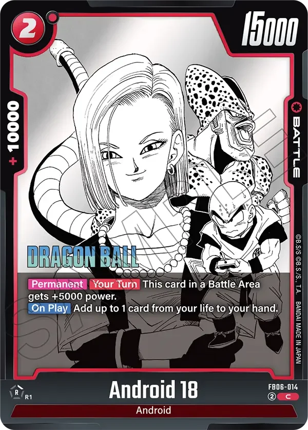 Android 18, Manga Booster 01 FB06-014