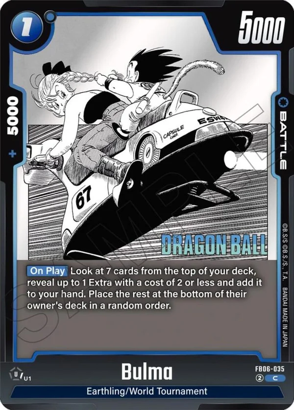 Bulma, Manga Booster 01 FB06-035