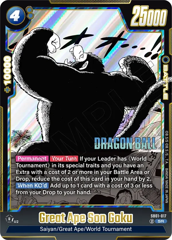 Great Ape Son Goku, Manga Booster 01 SB01-017