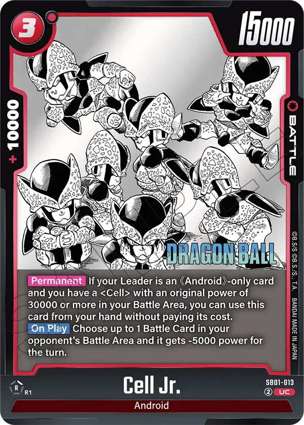 Cell Jr., Manga Booster 01 SB01-013
