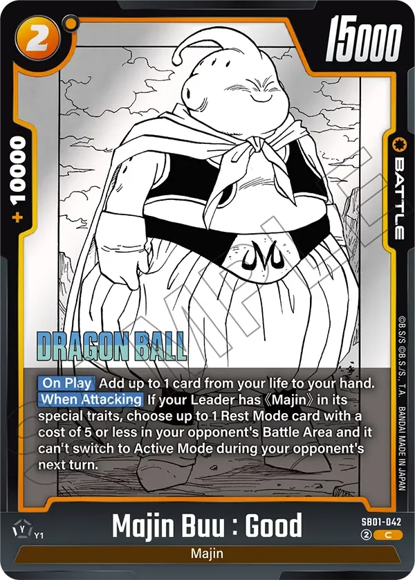 Majin Buu : Good, Manga Booster 01 SB01-042