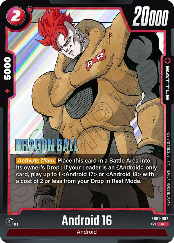 Android 16, Manga Booster 01 SB01-002