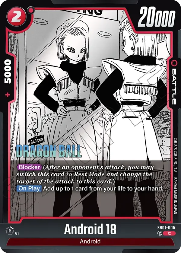 Android 18, Manga Booster 01 SB01-005