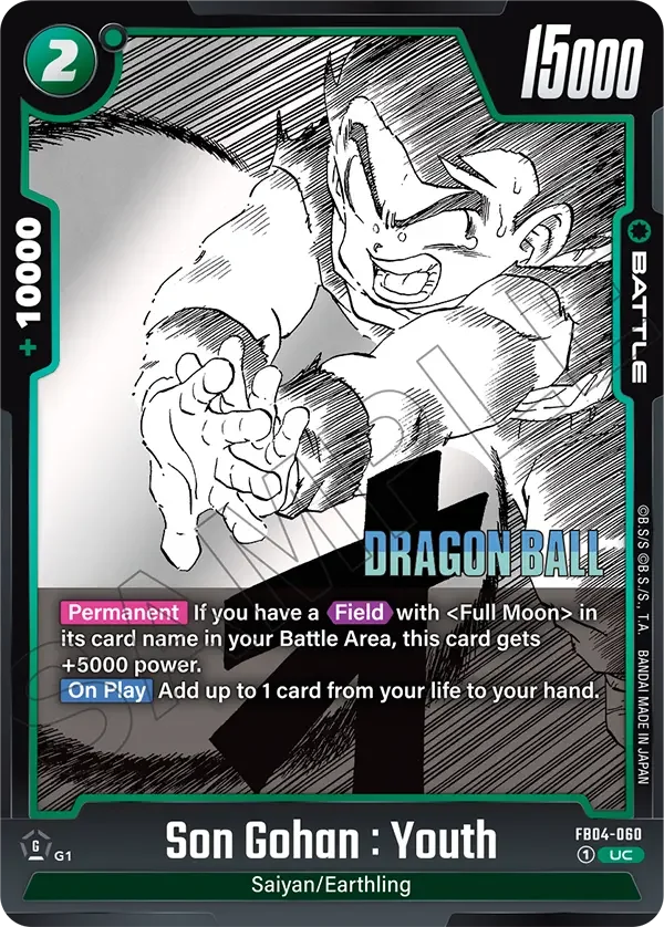 Son Gohan : Youth, Manga Booster 01 FB04-060