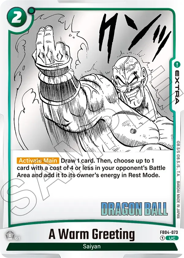 A Warm Greeting, Manga Booster 01 FB04-073
