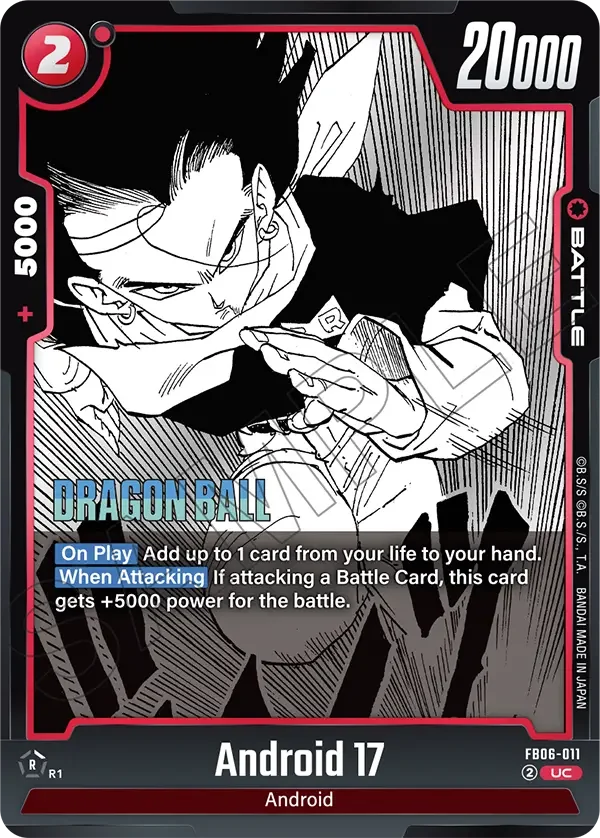 Android 17, Manga Booster 01 FB06-011