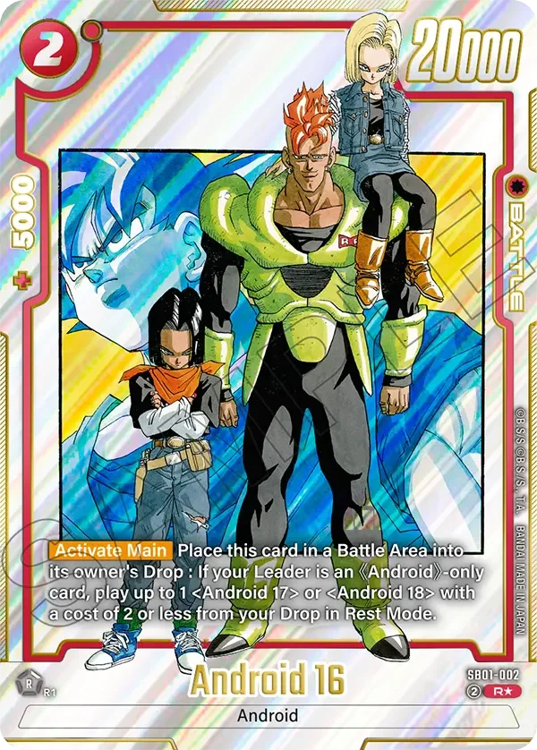 Android 16, Manga Booster 01 SB01-002