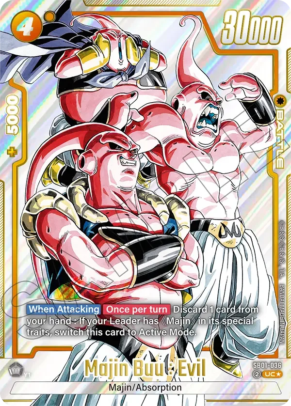 Majin Buu : Evil, Manga Booster 01 SB01-036