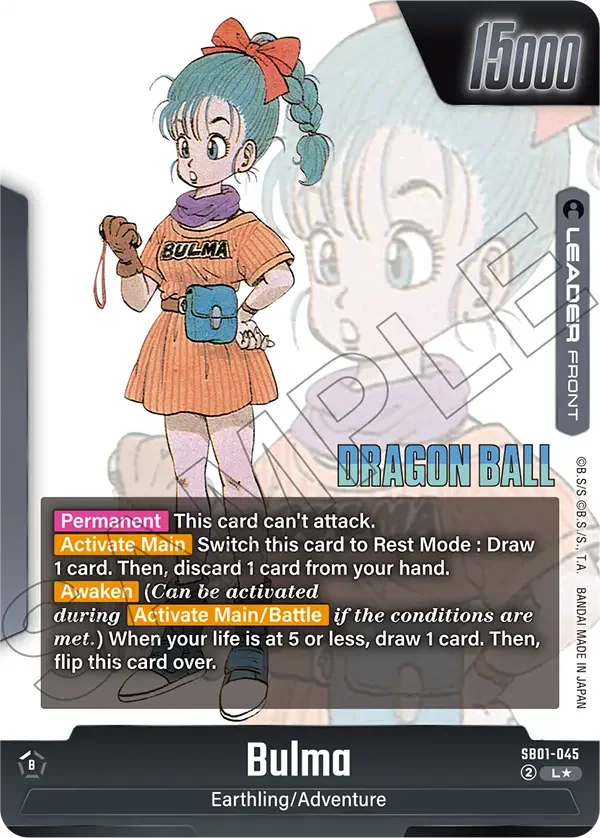 Bulma, Manga Booster 01 SB01-045