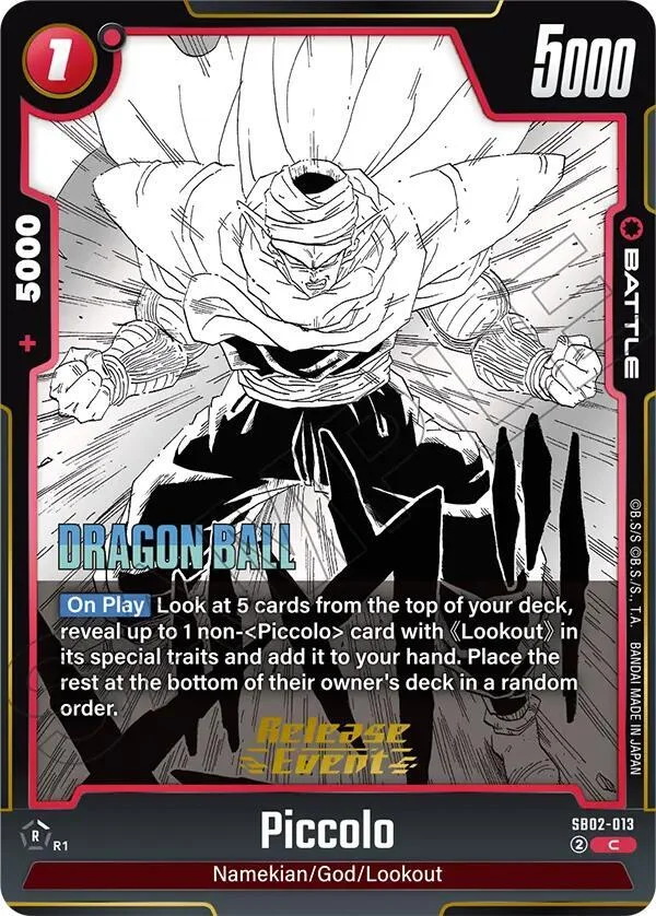 Piccolo, Manga Booster 02 Release Event Cards SB02-013