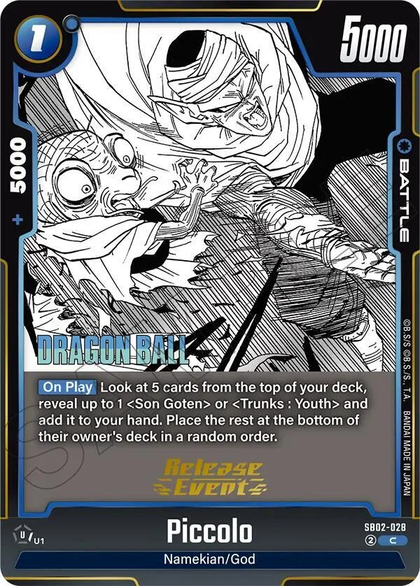 Piccolo, Manga Booster 02 Release Event Cards SB02-028