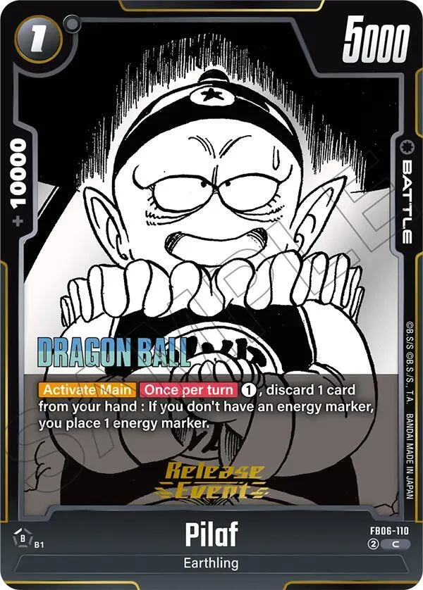 Pilaf, Manga Booster 02 Release Event Cards FB06-110