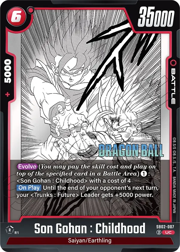 Son Gohan : Childhood, Manga Booster 02 SB02-007