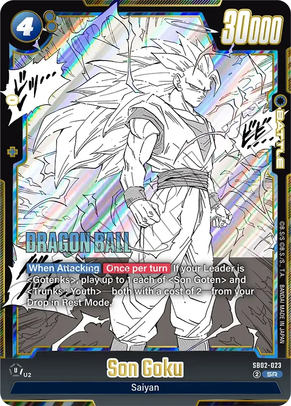Son Goku, Manga Booster 02 SB02-023