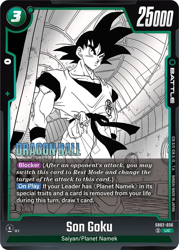 Son Goku, Manga Booster 02 SB02-036
