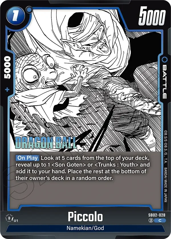 Piccolo, Manga Booster 02 SB02-028