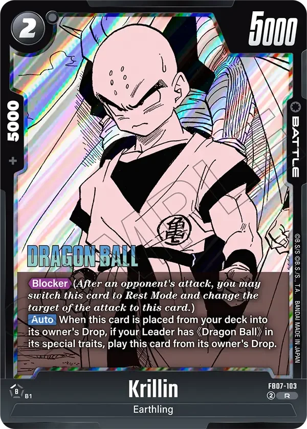 Krillin, Manga Booster 02 FB07-103