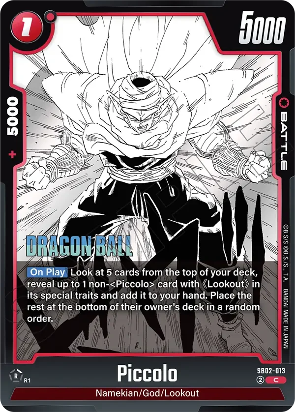 Piccolo, Manga Booster 02 SB02-013