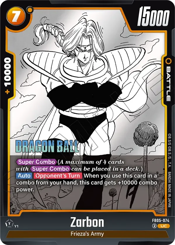 Zarbon, Manga Booster 02 FB05-074