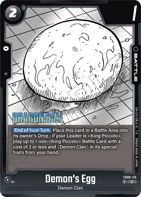 Demon's Egg, Manga Booster 02 FB06-115