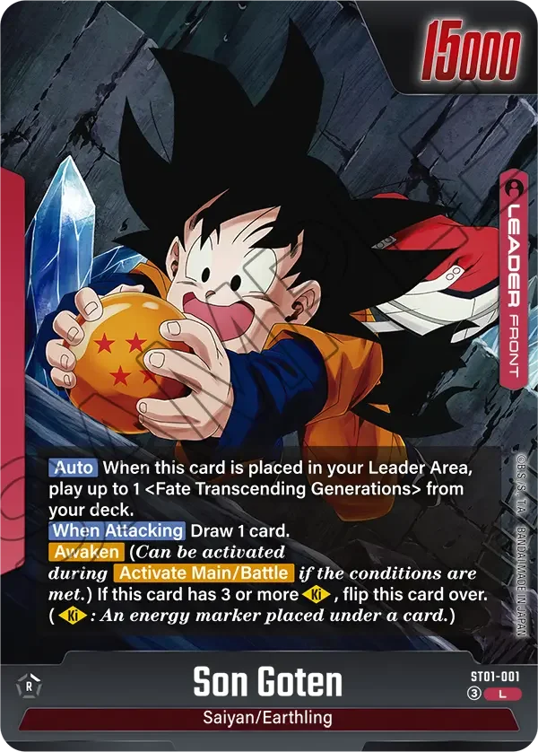 Son Goten, Story Booster 01 ST01-001