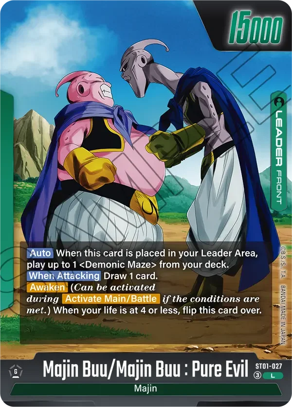 Majin Buu/Majin Buu : Pure Evil // Majin Buu : Evil, Story Booster 01 ST01-027