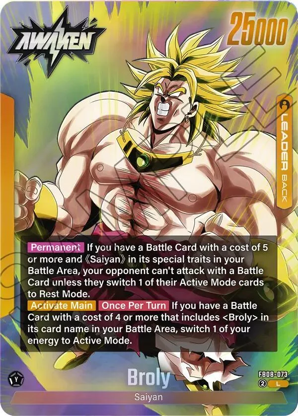 Broly, Story Booster 01 FB08-073
