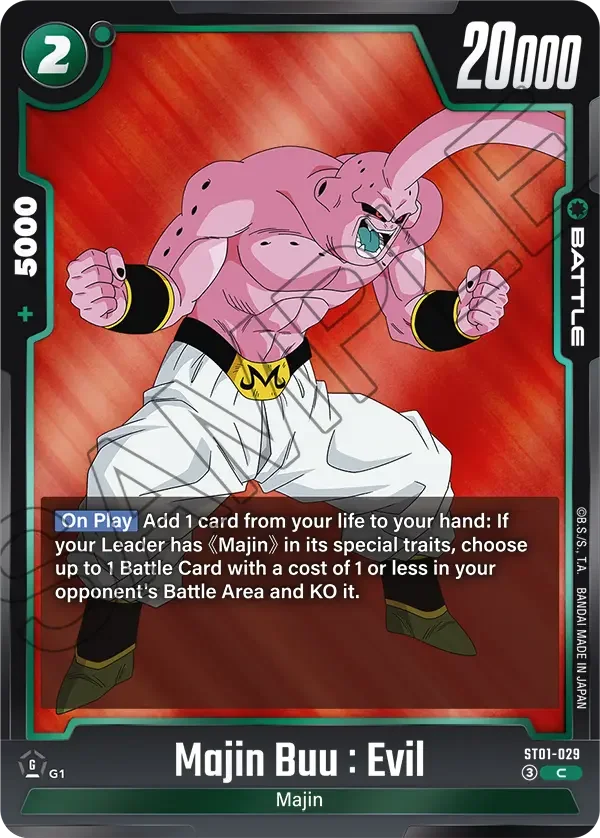 Majin Buu : Evil, Story Booster 01 ST01-029