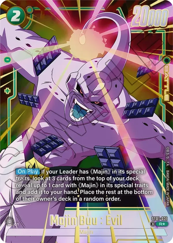 Majin Buu : Evil, Story Booster 01 ST01-031