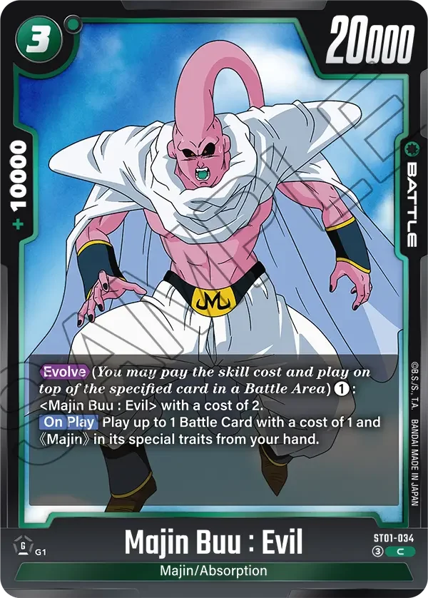 Majin Buu : Evil, Story Booster 01 ST01-034
