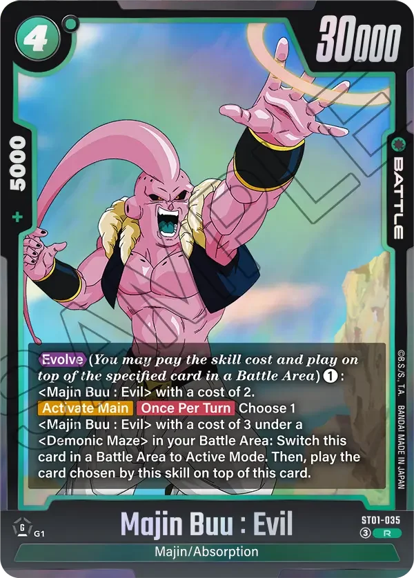 Majin Buu : Evil, Story Booster 01 ST01-035
