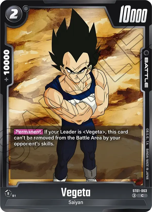 Vegeta, Story Booster 01 ST01-063