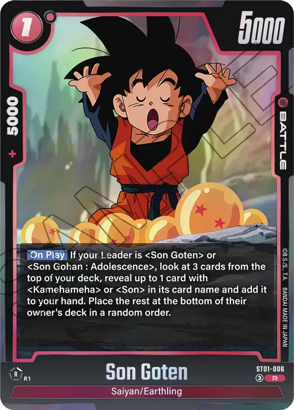 Son Goten, Story Booster 01 ST01-006