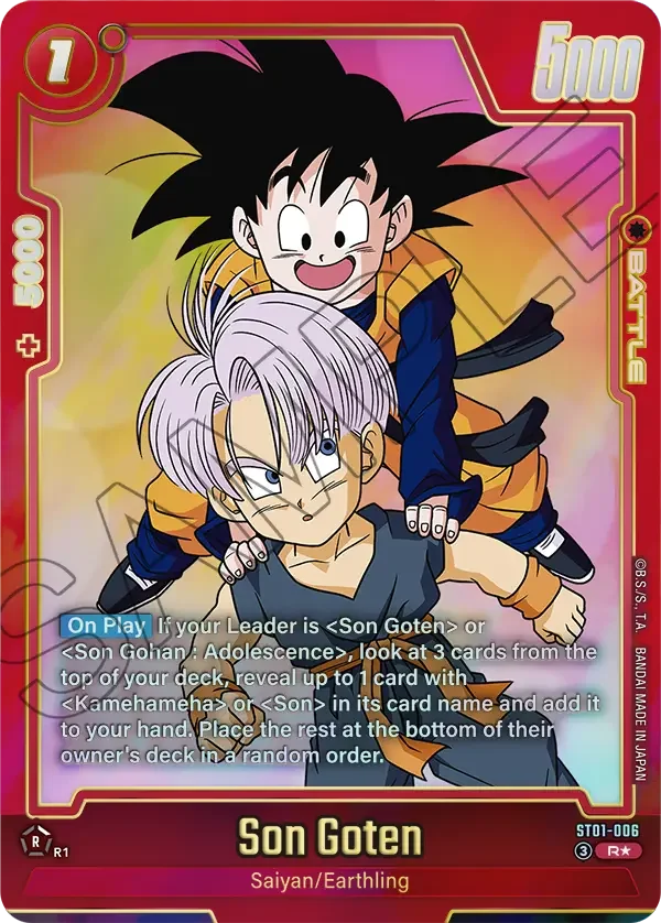 Son Goten, Story Booster 01 ST01-006