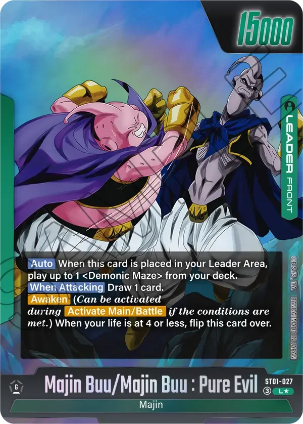 Majin Buu/Majin Buu : Pure Evil // Majin Buu : Evil, Story Booster 01 ST01-027