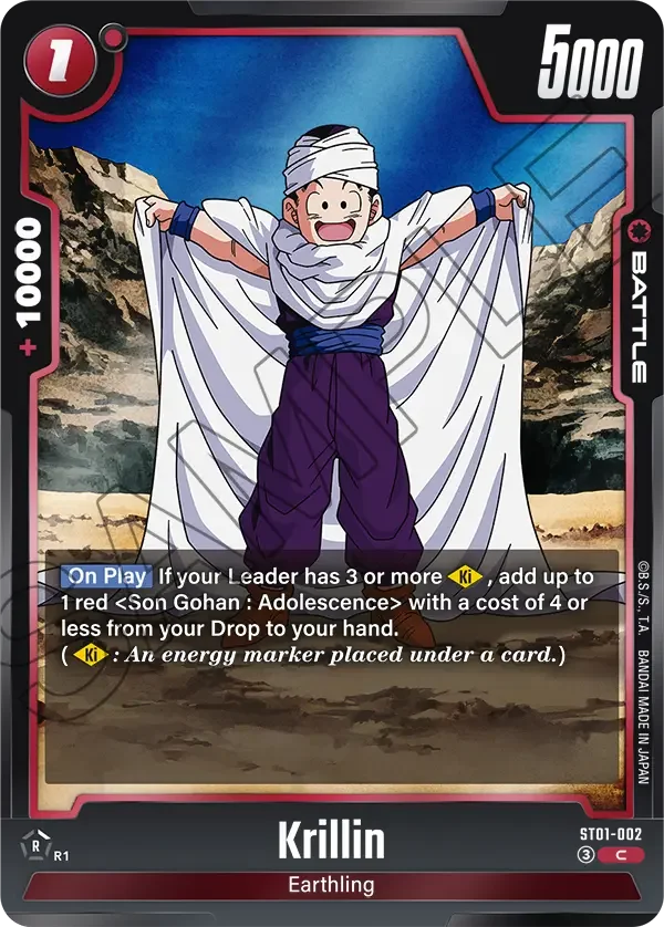 Krillin, Story Booster 01 ST01-002