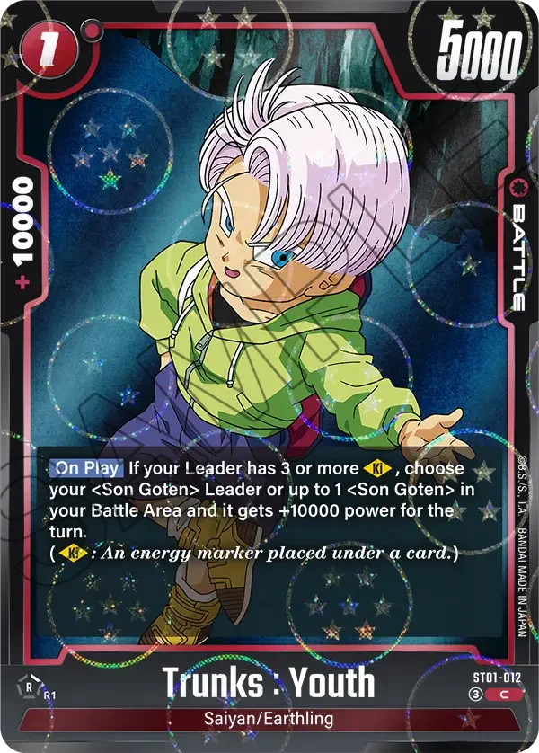Trunks : Youth, Story Booster 01 ST01-012