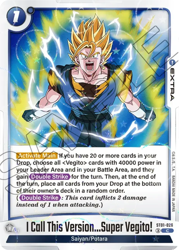 I Call This Version...Super Vegito!, Story Booster 01 ST01-026